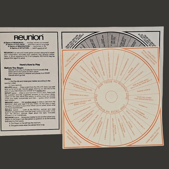 The Christian Version REUNION GAME By The Ungame Company INCOMPLETE / PARTS ONLY - Picture 14 of 16